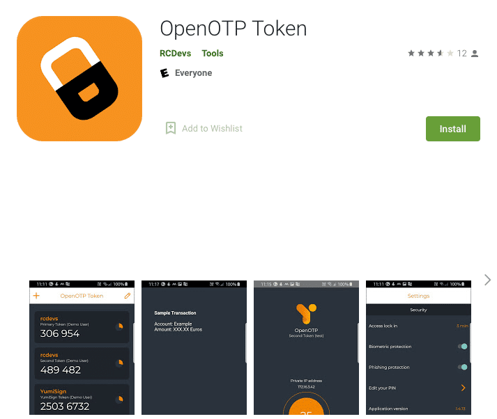 RCDevs OpenOTP Token